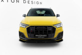 Maxton Design spoiler predného nárazníka AUDI Q7 S-Line 4M / SQ7 po FL Ver.1 - čierny lesklý