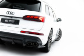 Maxton Design spoiler zadného nárazníka (s vertikálnym rebrovaním) AUDI SQ7 po FL2 - čierny lesklý