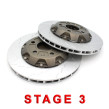 Racingline Performance STAGE 3 sada zadných 2-dielnych plávajúcich ventilovaných brzdových kotúčov 310x22mm AUDI A3/S3/RS3 8V/8Y, TTS/TTRS 8S, SQ2, Q3/RSQ3