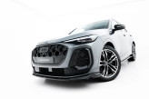 Maxton Design spoiler predného nárazníka AUDI SQ5 / Q5 S-Line III Sportback / SUV - čierny lesklý