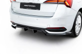 Maxton Design spoiler zadného nárazníka (s vertikálnym rebrovaním) ŠKODA Scala po FL - čierny lesklý