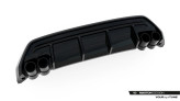Maxton Design spoiler zadného nárazníka AUDI A3 S-Line 8Y Sportback po FL s čiernou imitáciou koncoviek výfuku