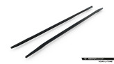 Maxton Design bočné spoilery zadného nárazníka AUDI A8 S-Line D5 Long - čierny lesklý