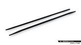 Maxton Design bočné spoilery zadného nárazníka AUDI A8 S-Line D5 Long - čierny lesklý