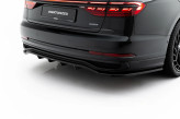Maxton Design spoiler zadného nárazníka (s vertikálnym rebrovaním) AUDI A8 S-Line D5 Long po FL - čierny lesklý