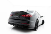 Maxton Design spoiler zadného nárazníka (s vertikálnym rebrovaním) AUDI A8 S-Line D5 Long po FL - čierny lesklý