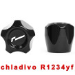 Racingline Performance krytky plniacich ventilov klimatizácie (pre novšie chladivo R1234yf)