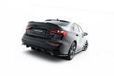 Maxton Design spoiler zadného nárazníka (s vertikálnym rebrovaním) AUDI A3 8Y Sedan po FL - čierny lesklý