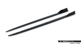 Maxton Design bočné prahové lišty AUDI A5 S-Line / S5 B9 Coupe pred FL Ver.1 - čierny lesklý