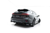 Maxton Design spoiler zadného nárazníka (s vertikálnym rebrovaním) AUDI A6 S-line C9 Ver.4 - čierny lesklý