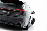 Maxton Design spoiler zadného nárazníka (s vertikálnym rebrovaním) AUDI A6 S-line C9 Ver.3 - čierny lesklý