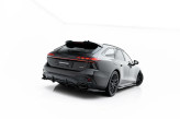 Maxton Design spoiler zadného nárazníka (s vertikálnym rebrovaním) AUDI A6 S-line C9 Ver.3 - čierny lesklý