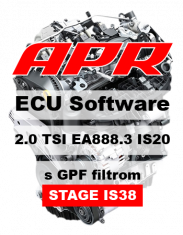 APR Stage 3 IS38 357 HP 513 Nm úprava riadiacej jednotky chiptuning AUDI TT 8S AWD 2.0 TSI s GPF filtrom pevných častíc