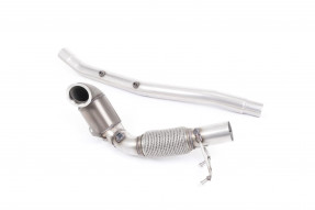 Milltek Sport Downpipe 1. diel výfuku AWD VW Golf 7 R SEAT Leon ST Cupra 5F AUDI S3 8V s GPF - so športovým Race katalyzátorom a bez GPF na Milltek catback