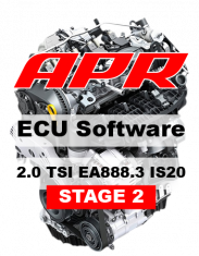 APR Stage 2 336 HP 550 Nm úprava riadiacej jednotky chiptuning AUDI A3 8V AUDI TT 8S 2.0 TSI - S APR 1.dielom výfuku