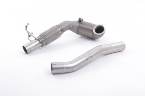 Milltek Sport Downpipe 1. diel výfuku FWD ŠKODA Octavia III RS SEAT Leon ST Cupra 5F - so športovým Race katalyzátorom na Milltek catback