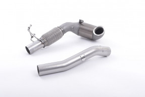 Milltek Sport Downpipe 1. diel výfuku FWD VW Golf 7 GTI Performance Clubsport S SEAT Leon Cupra 5F - s HJS športovým katalyzátorom na Milltek catback