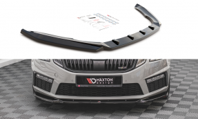 Maxton Design spoiler predného nárazníka ŠKODA Octavia III RS po FL Ver.3 - čierny lesklý