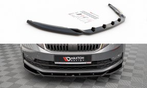 Maxton Design spoiler predného nárazníka ŠKODA Octavia III po FL Ver.2 - čierny lesklý 