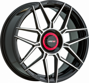 MOTEC hliníkové disky MCT14-GT.One 19x8.5 ET45 5/112 Ø66.5 - Čierna lesklá brúsená