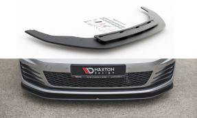 Maxton Design spoiler predného nárazníka RACING DURABILITY VW Golf VII GTI - čierny