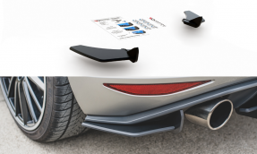 Maxton Design bočné spoilery zadného nárazníka RACING DURABILITY VW Golf VII GTI Ver.1 - čierny