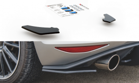 Maxton Design bočné spoilery zadného nárazníka RACING DURABILITY VW Golf VII GTI Ver.2 - čierny