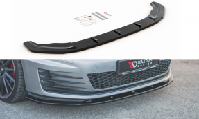 Maxton Design spoiler predného nárazníka VW Golf VII GTI Ver.1 - čierny lesklý