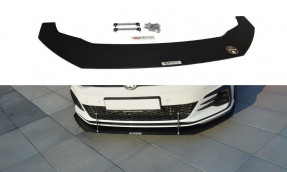 Maxton Design Racing spoiler predného nárazníka VW Golf VII GTI po FL Ver.1 - čierny 