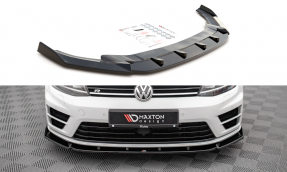 Maxton Design spoiler predného nárazníka VW Golf VII R Ver.4 - čierny lesklý