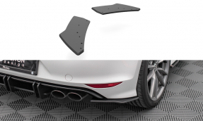 Maxton Design bočné spoilery zadného nárazníka Street Pro VW Golf VII R - čierny