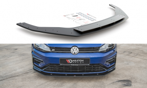 Maxton Design spoiler predného nárazníka Racing Durability VW Golf VII R / R-Line po FL - čierny