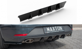 Maxton Design spoiler zadného nárazníka Seat Leon 5F CUPRA po FL sportstourer Ver.1 - čierny lesklý