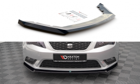 Maxton Design spoiler predného nárazníka Seat Leon 5F Ver.2 - čierny lesklý 