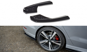 Maxton Design bočné spoilery zadného nárazníka AUDI RS3 8V po FL Sedan - čierny lesklý  