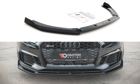 Maxton Design spoiler predného nárazníka AUDI RS3 8V po FL Sportback Ver.3 - čierny lesklý  