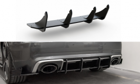 Maxton Design difúzor zadného nárazníka Racing Durability AUDI RS3 8V Sportback Ver.1 - čierny 