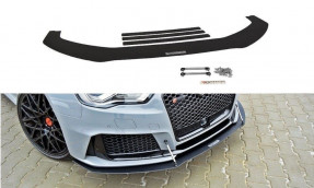 Maxton Design Racing spoiler predného nárazníka AUDI RS3 8V Sportback - čierny 