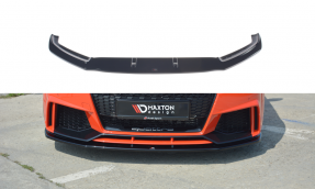 Maxton Design spoiler predného nárazníka AUDI TT RS 8S Ver.1 - čierny lesklý  