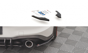 Maxton Design bočné spoilery zadného nárazníka Racing Durability VW Golf VIII GTI - čierny 