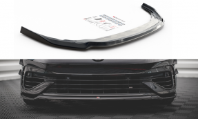 Maxton Design spoiler predného nárazníka VW Golf VIII R Ver.6 - čierny lesklý