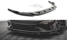 Maxton Design spoiler predného nárazníka VW Golf VIII R Ver.4 - čierny lesklý