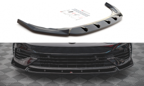 Maxton Design spoiler predného nárazníka VW Golf VIII R Ver.2 - čierny lesklý