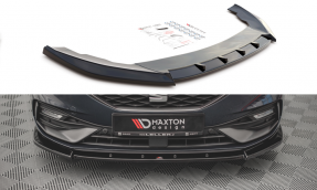 Maxton Design spoiler predného nárazníka SEAT Leon 4 FR Ver.1 - čierny lesklý 