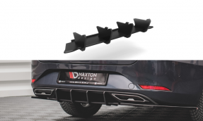 Maxton Design difúzor zadného nárazníka Racing Durability SEAT Leon 4 FR ST - čierny  