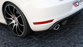 Maxton Design bočné spoilery zadného nárazníka VW Golf VI GTI 35th - čierny lesklý