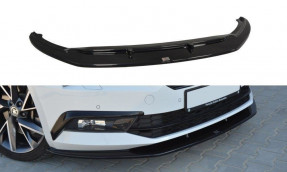 Maxton Design spoiler predného nárazníka ŠKODA Superb III Ver.3 - čierny lesklý