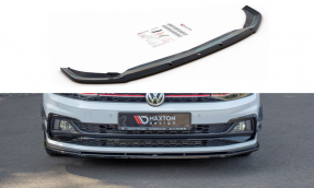 Maxton Design spoiler predného nárazníka VW Polo AW GTI Ver.1 - čierny lesklý