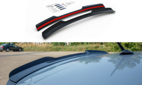 Maxton Design predĺženie strešného spoilera VW Polo AW GTI - čierny lesklý