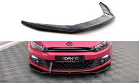 Maxton Design spoiler predného nárazníka VW Scirocco 3 Ver.2 - čierny lesklý